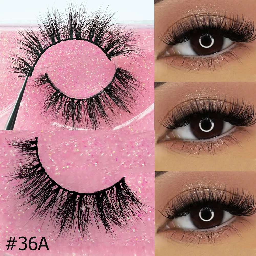 1 Pair Soft 3D Mink Lashes Dramatic False Eyelashes Strip Handmade Faux Cils Makeup Eye Lashes Natural Volume Eyelash Extensions