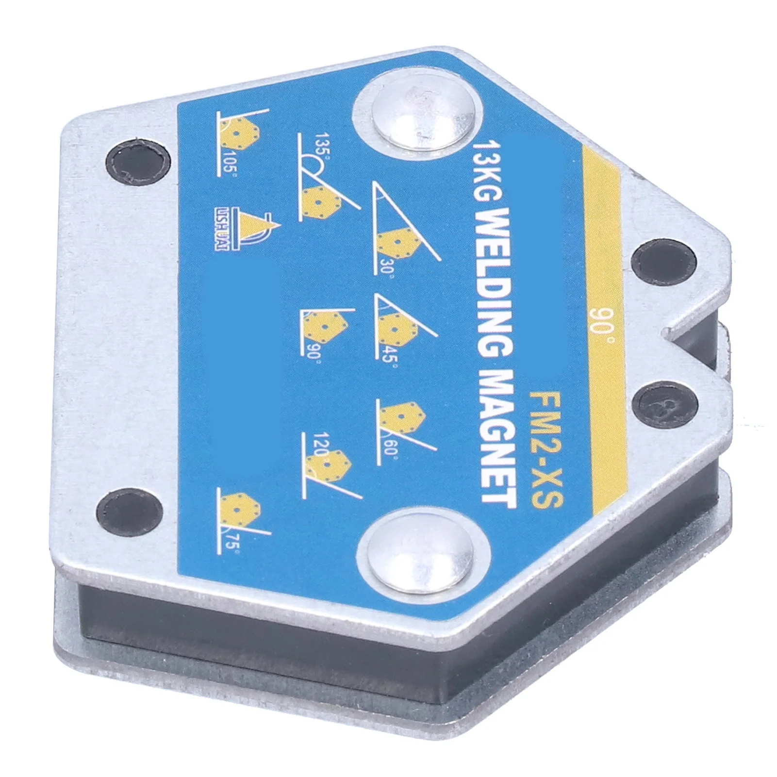 4 szt. Magnetyczny pozycjoner spawalniczy Magnesy spawalnicze Uchwyt wielokątny do mocowania Kwadratowy uchwyt żelazny Narzędzia 30 ° -105 °   13KG