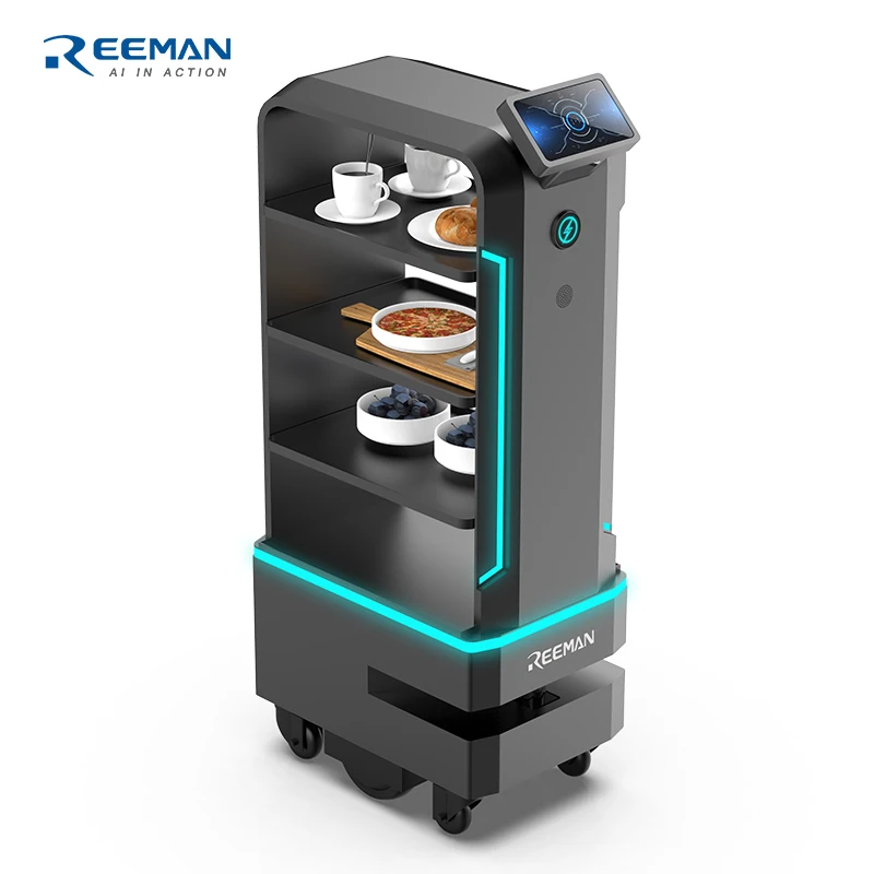 Factory Supply Discount Price Speaking Reception Food Delivery Robot Hotel Restaurant Service Robot Waiter For Sale