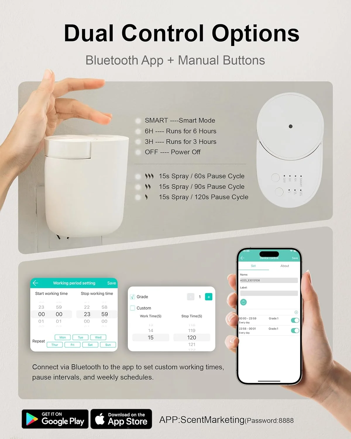 Smart Control Refillable Home  - Home Fragrance Diffuser Electric ulasan dan harga