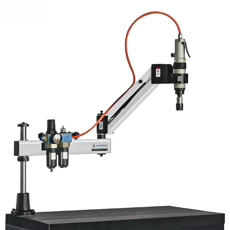 

M3-M16 Vertical Universal Pneumatic Tapping Machine 360° Flexible Arm for Air-Powered Steel/Alloy/Copper/Stainless Steel
