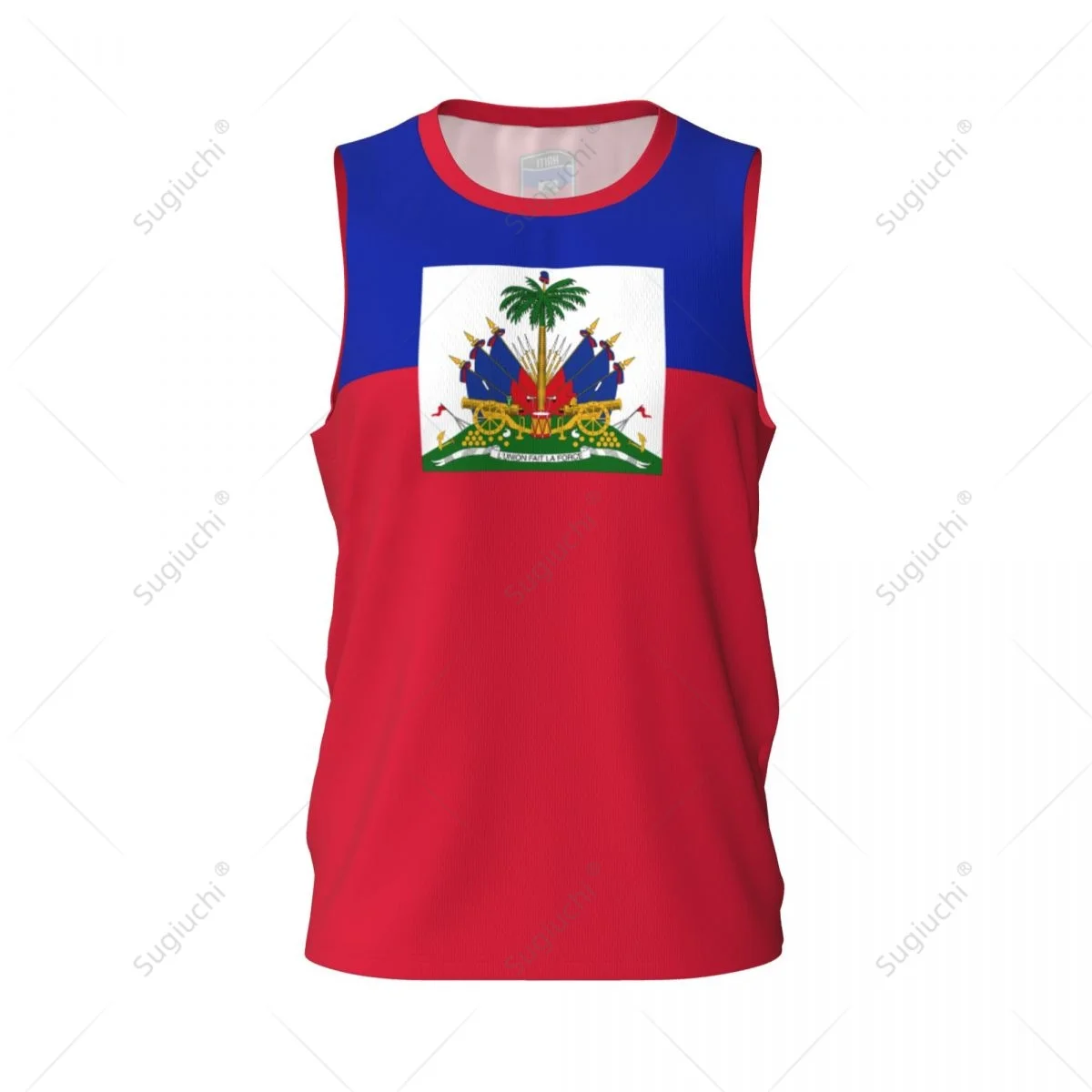 Haiti Flag Men Basketball Sports Fitness Multifunction Sleeveless tshirt Exclusive