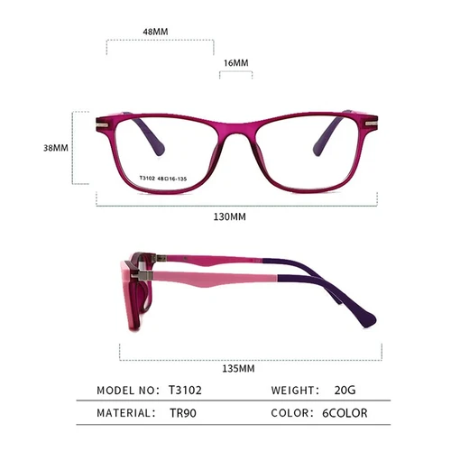 Imagen 2 del producto O-Q CLUB gafas de sol para niños, gafas polarizadas magnéticas con Clip para niños y niñas, gafas TR90 graduadas para miopía, gafas cómodas T3102