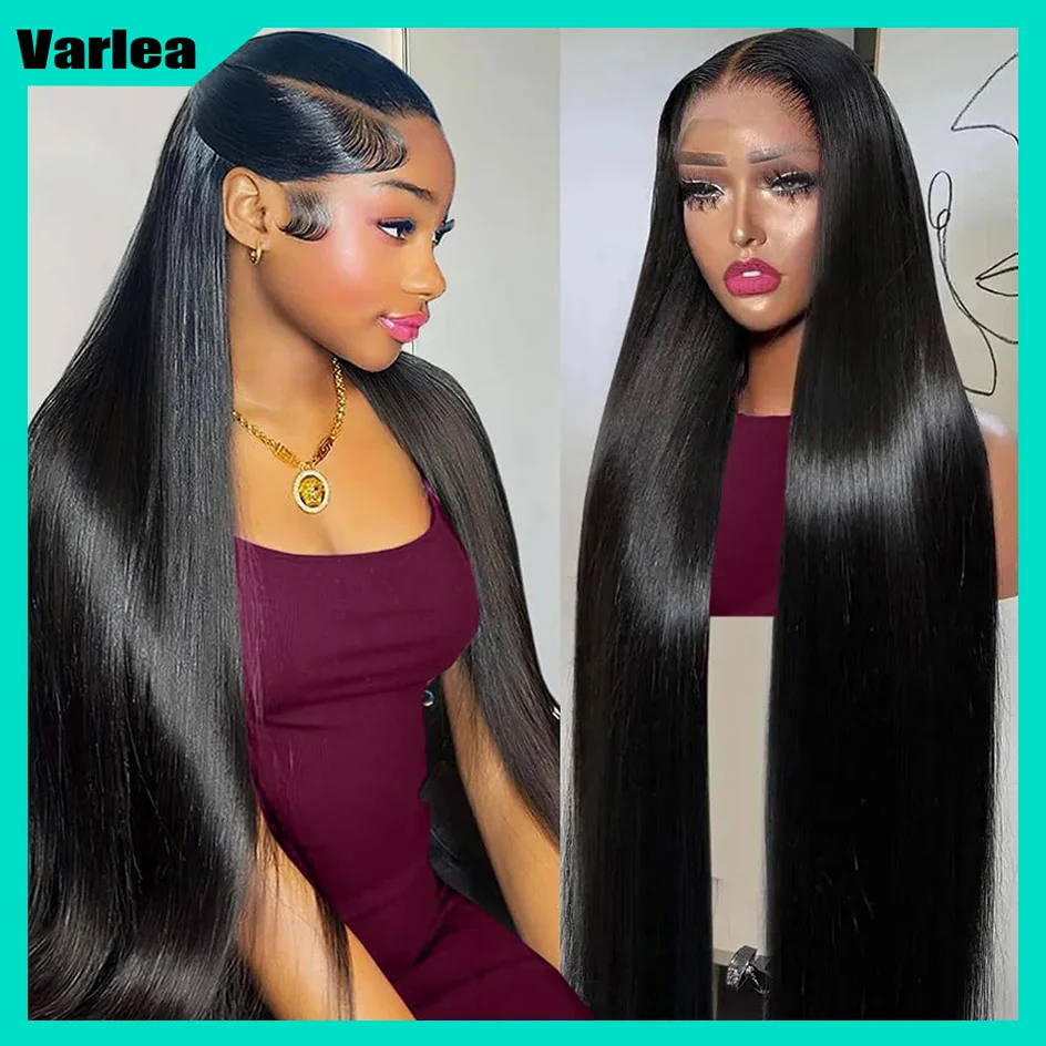 

Varlea 200% Density Straight Lace Front Wigs Human Hair 5x5 Hd Lace Closure Wig 4x4 Closure Human Hair Wig Black Wig Bob Wig