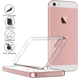 Ultra Thin Silicone Soft Case For iPhone SE 2024 2022 2020 2016 Transparent Shell Slim Clear Cover TPU Case For iPhone SE 2 3 4