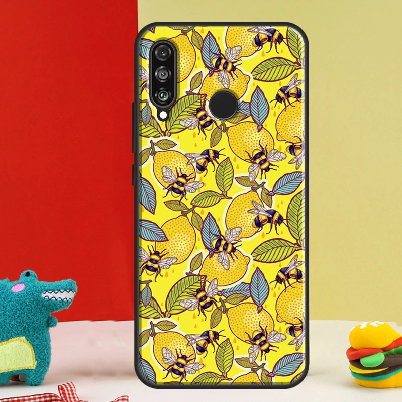 Summer Lemon and Leaf For Huawei P30 Pro P60 P50 P20 P40 P Smart Nova 9 5T Honor Magic 5 Lite X8 X9 a 50 70 Case