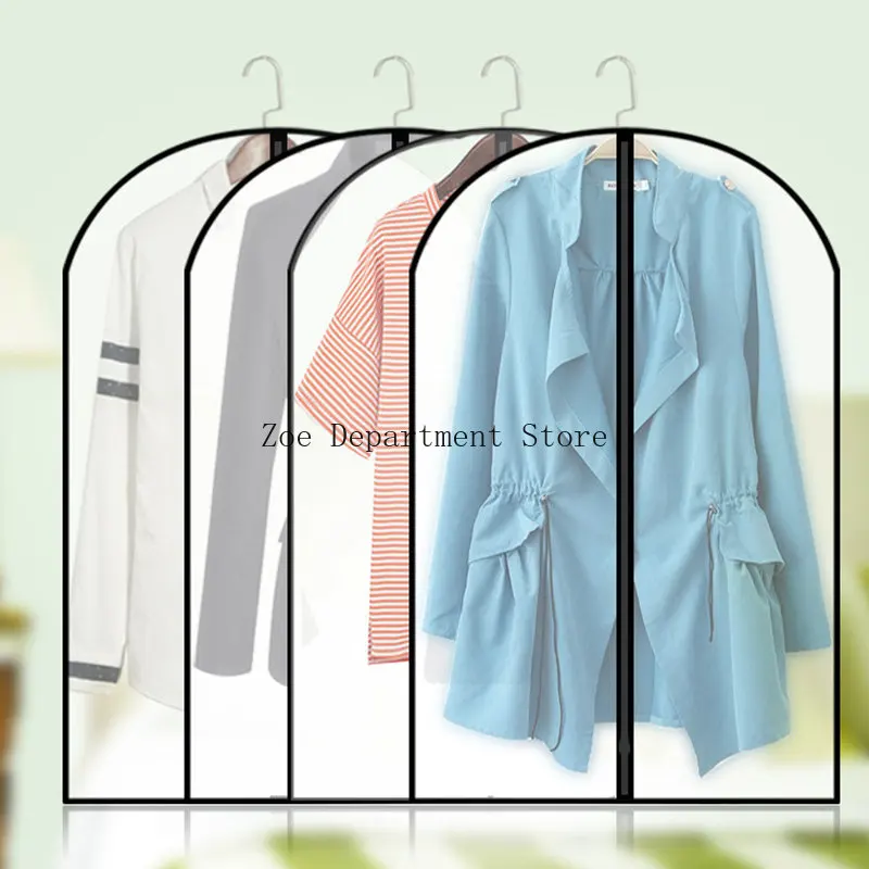 Transparent Clothes Dust Case Garment Suit Coat Organizer Cover for Home Wardrobe Storage Protect Bag LU002