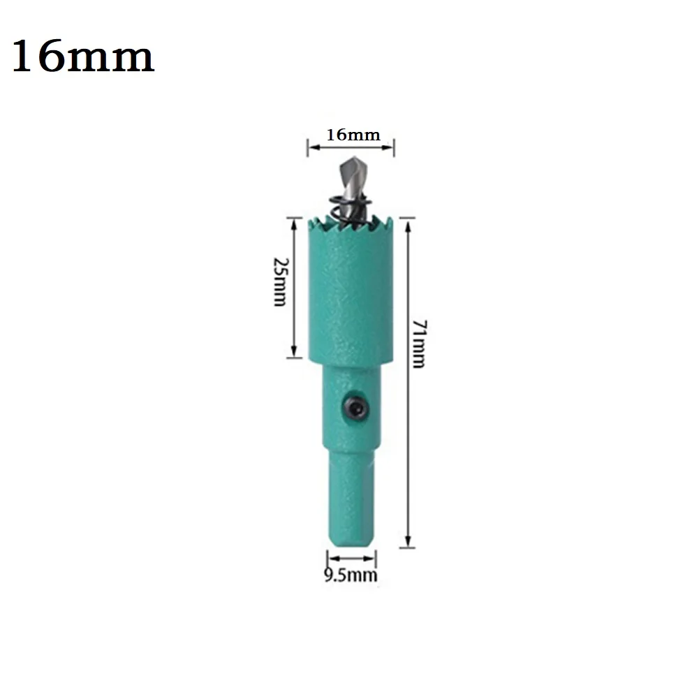 1pc Hole Saw 16-50mm Bimetal Wood Hole Saw Drill Bit HSS M42 Woodworking For Plasterboard Home And Garden Products