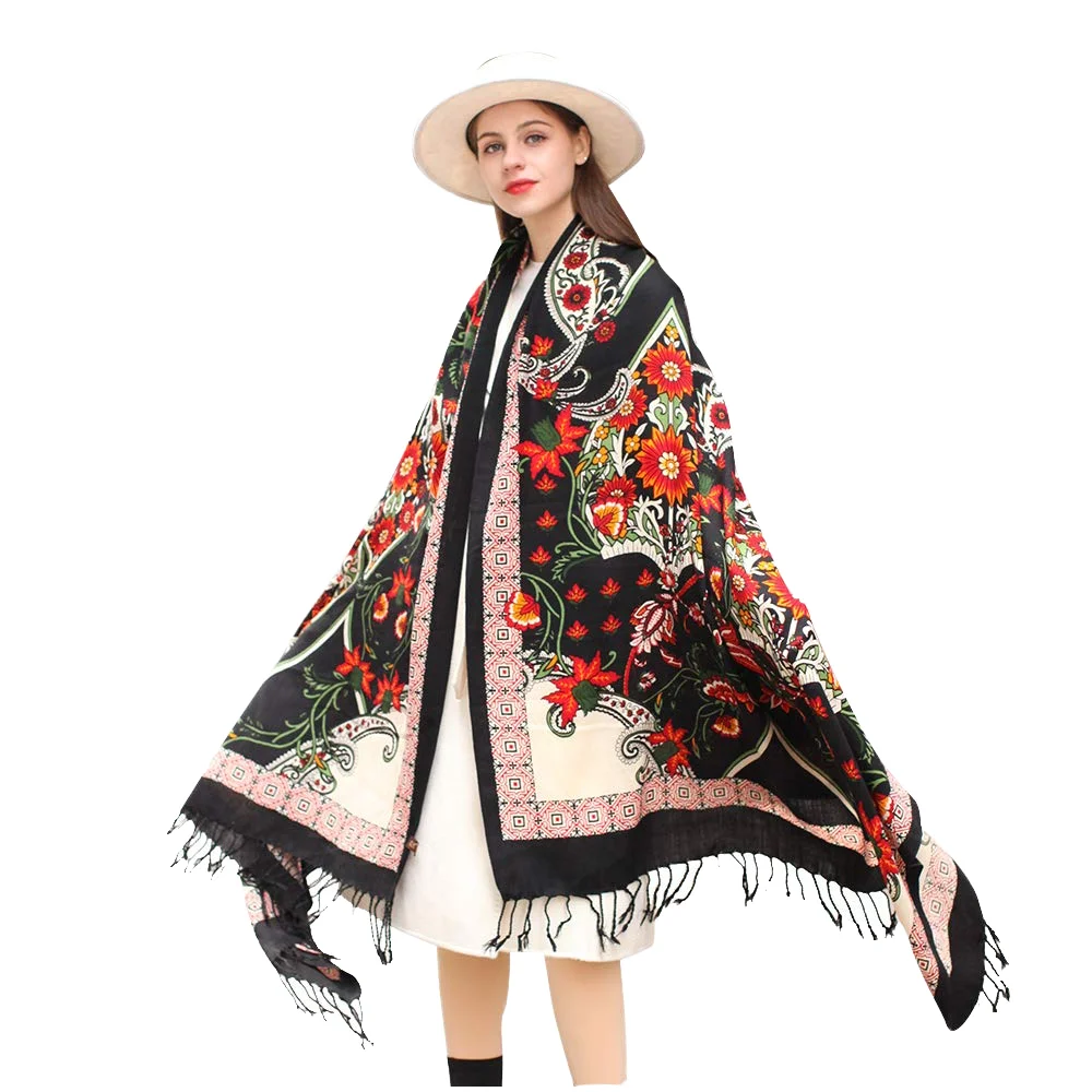 

Custom Merino 100% Pure Wool Pashmina Shawl Winter Cable Bulk Plaid Scarves Autumn Collection