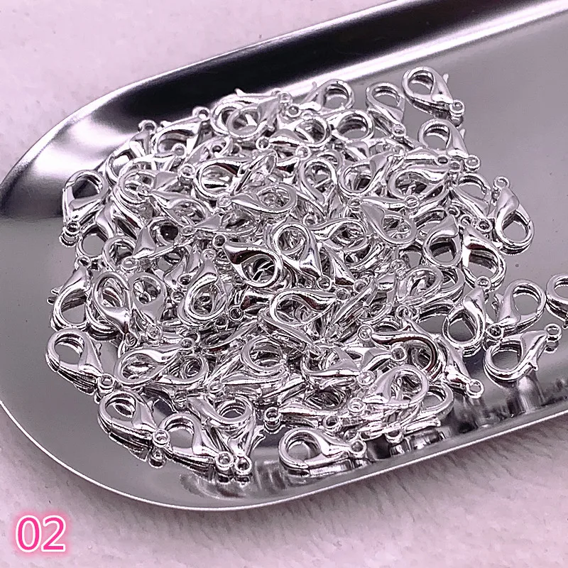 30000pcs 12mm Jewelry Making Loose Lobster Clasp Claw for Jewelry Making DIY Necklace Bracelet Accessories