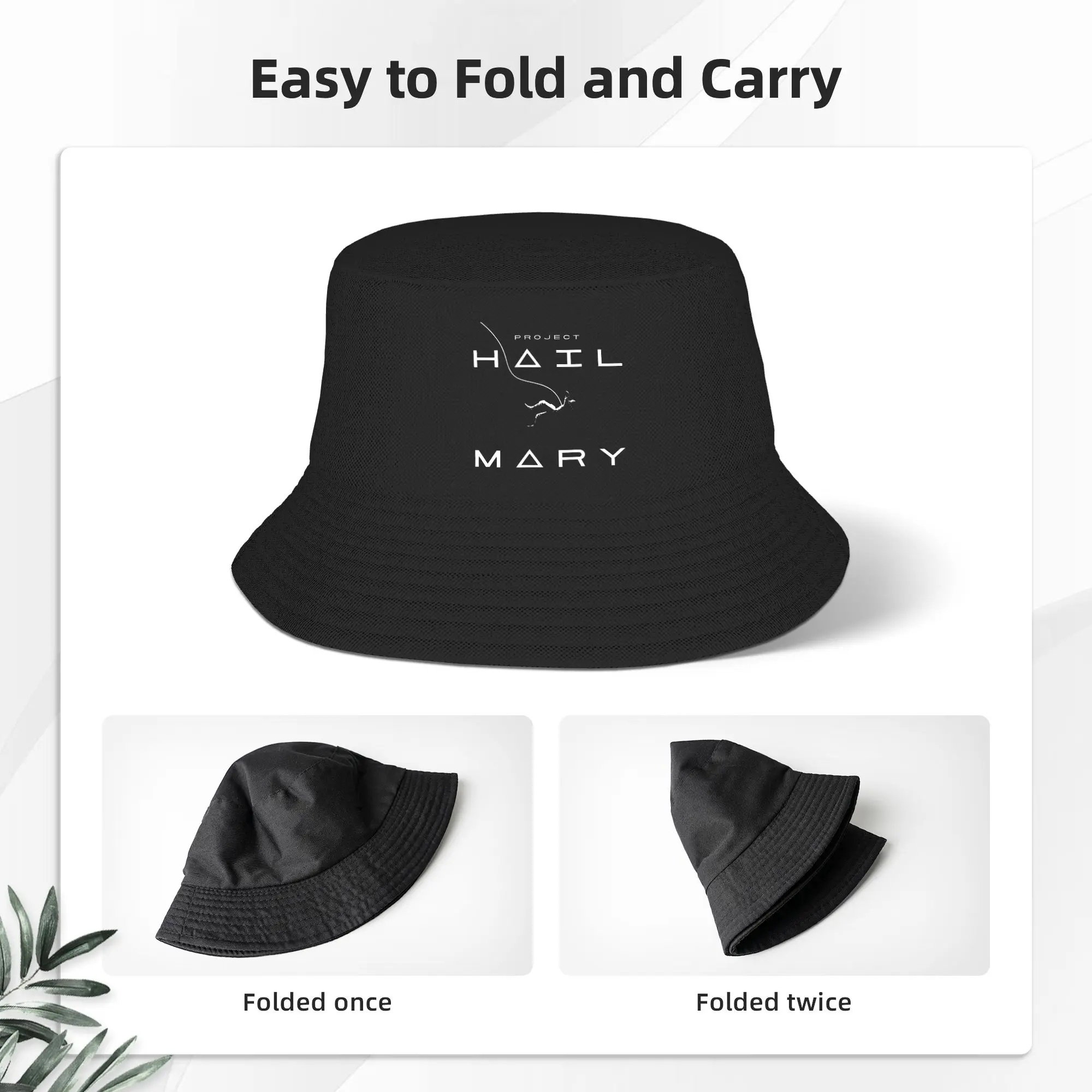 Project Hail Mary Bucket Hat  Street Style Fisherman Caps Portable Fishing Sunscreen Hats For Unisex Casual Pattern Cap