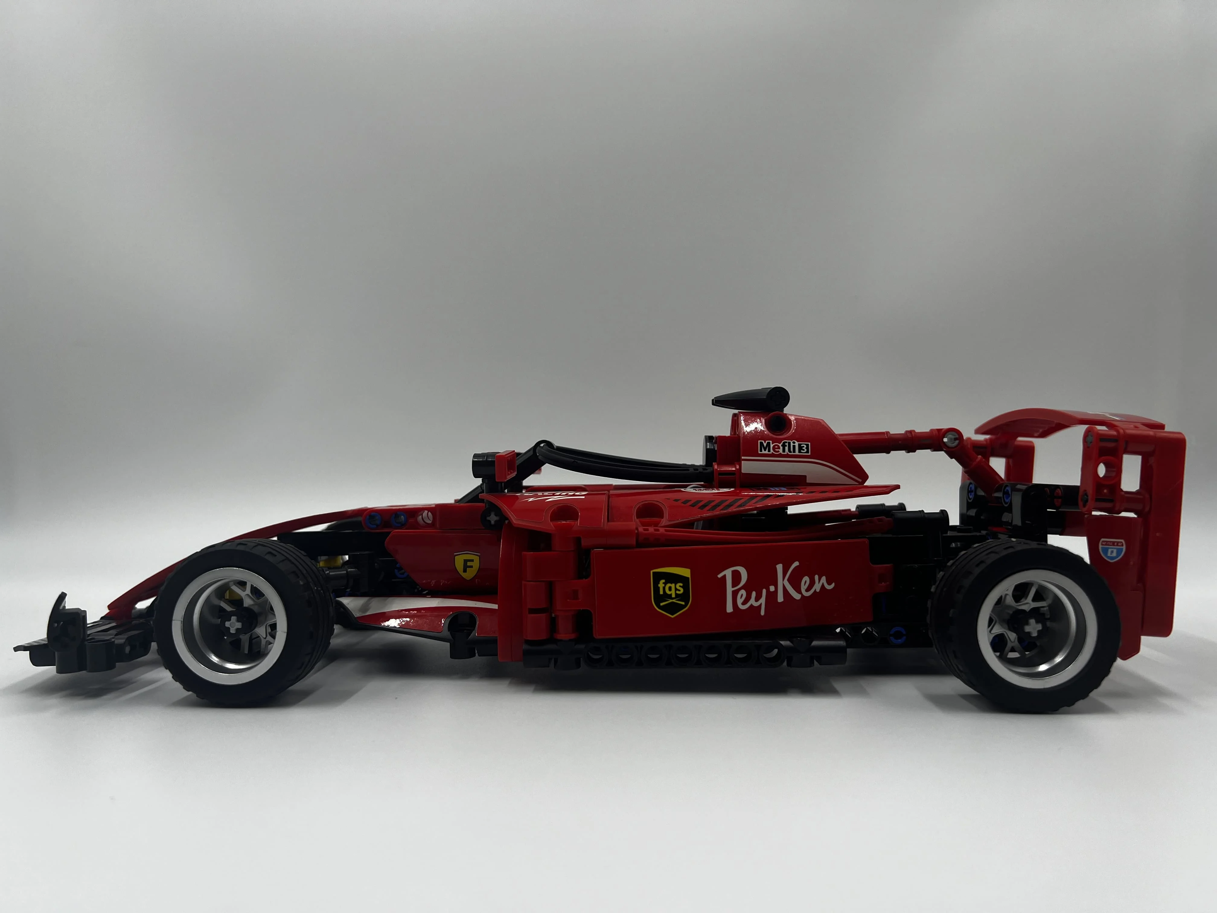 Supercar brinquedo infantil, bloco de construção de controle remoto, modelo de corrida com partículas pequenas, brinquedo de montagem compatível para meninos