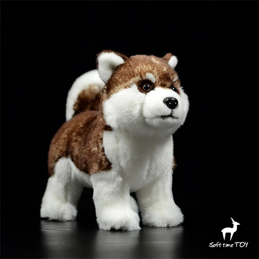 Husky Dog High Fidelity Anime Cute Plushie Eskimo Dog Plush Toys Lifelike Animals Simulation Stuffed Doll Kawai Toy Gifts Kids