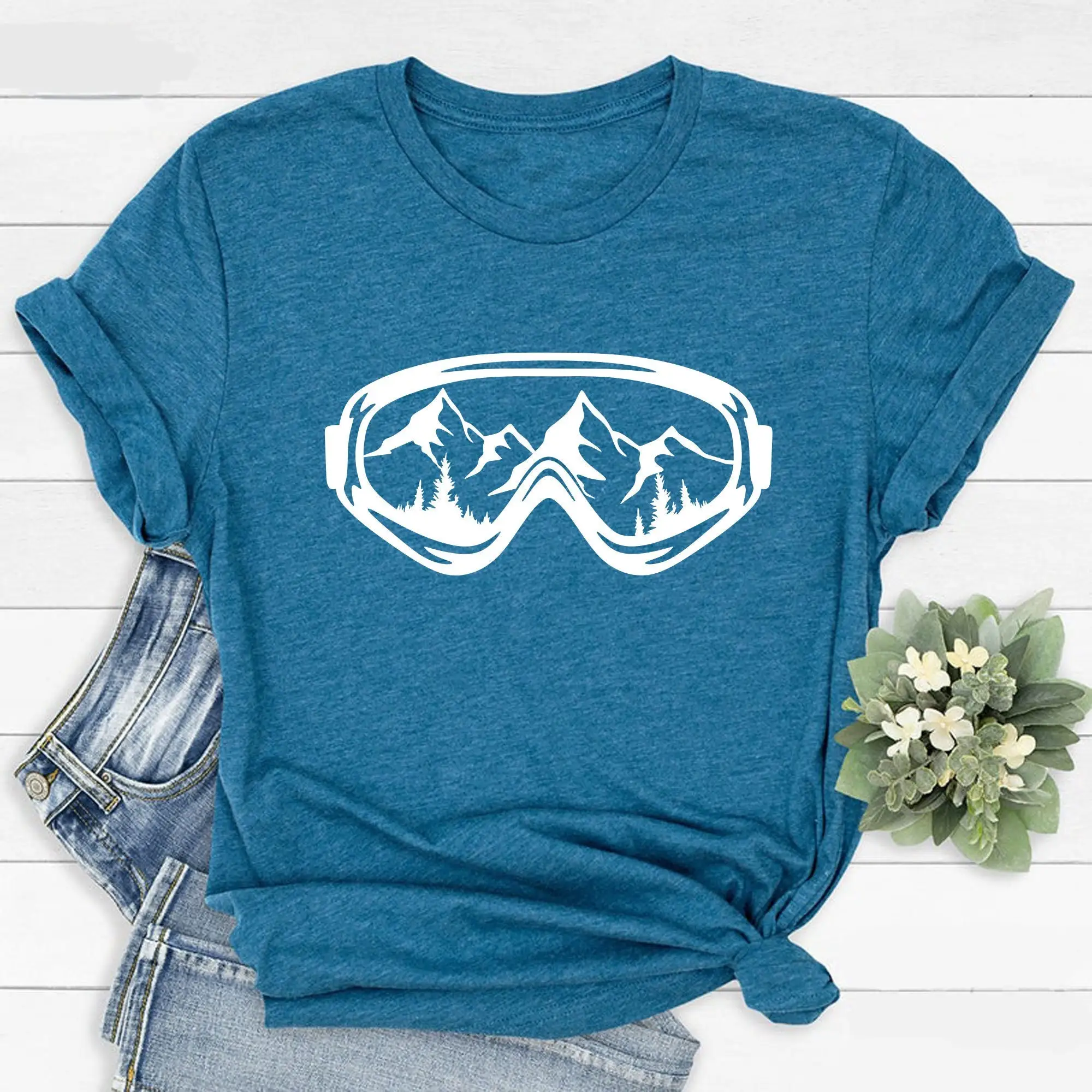 Snow Trip T Shirt Ski Winter Sports Gift Apres Skiing Skier Season Teacher