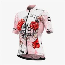 Short Sleeve Mountain Bike Clothing for Women, Breathable Cycling Top, Quick Dry, Race Road Bike Clothing, Off Road, 2023