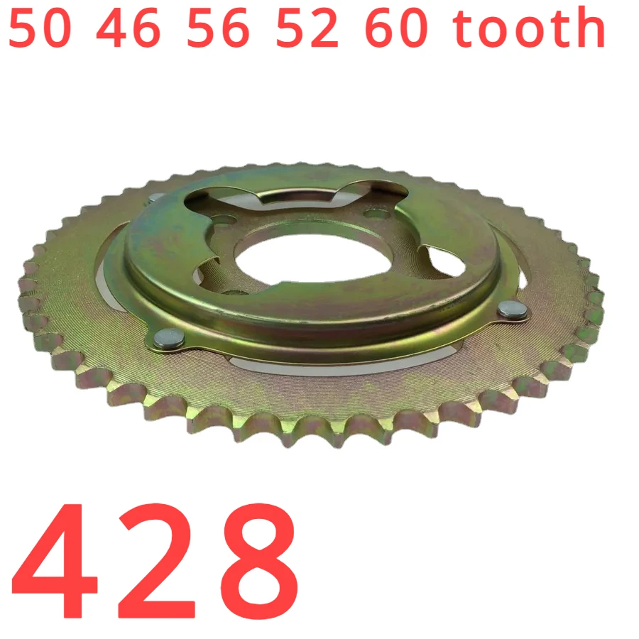 For Jialing Motorcycle cabbage / Zongshen GY Nordic / 428 after 50 46 56 52 60 tooth sprocket tooth plate off-road vehicles