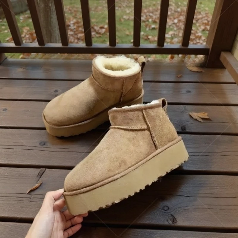 

Woman 2026 Shoes Man Slipper Fur Luxury Original Ankle Snow Winter Boots Designer Loafer Sandals Lady Mini Tasman Leather Flat