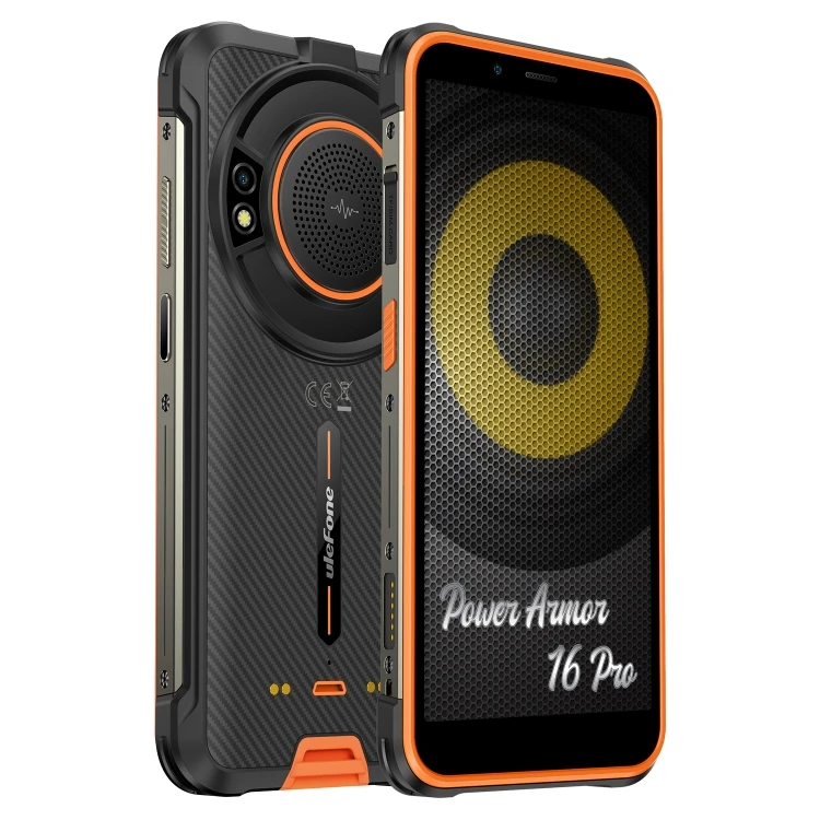 Ulefone Power Armor 16 Pro 4GB+64GB Rugged Phone Android 12 Loudest Speaker Flashlight