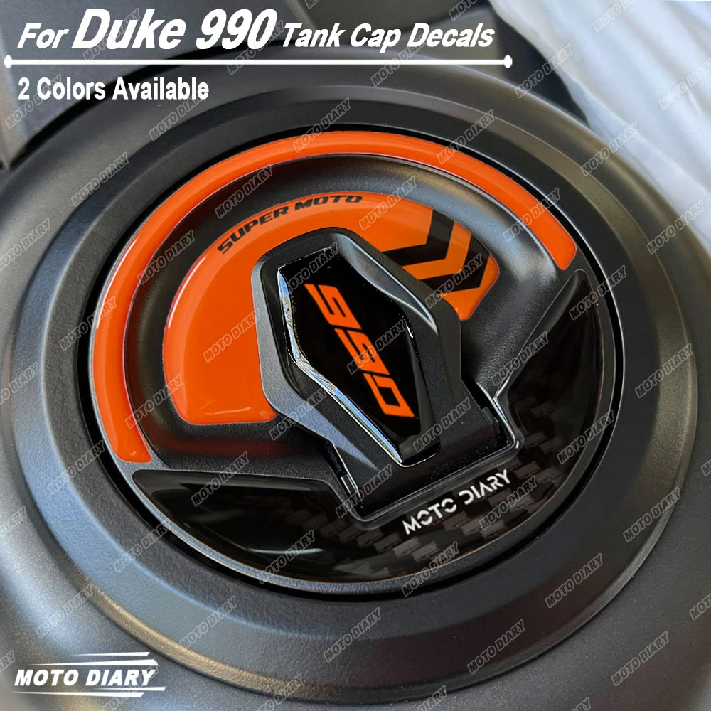 

Motorcycle Fuel Tank Cap Sticker 3D Resin Gas Tank Protection Decals For 990 DUKE R  2024 2025