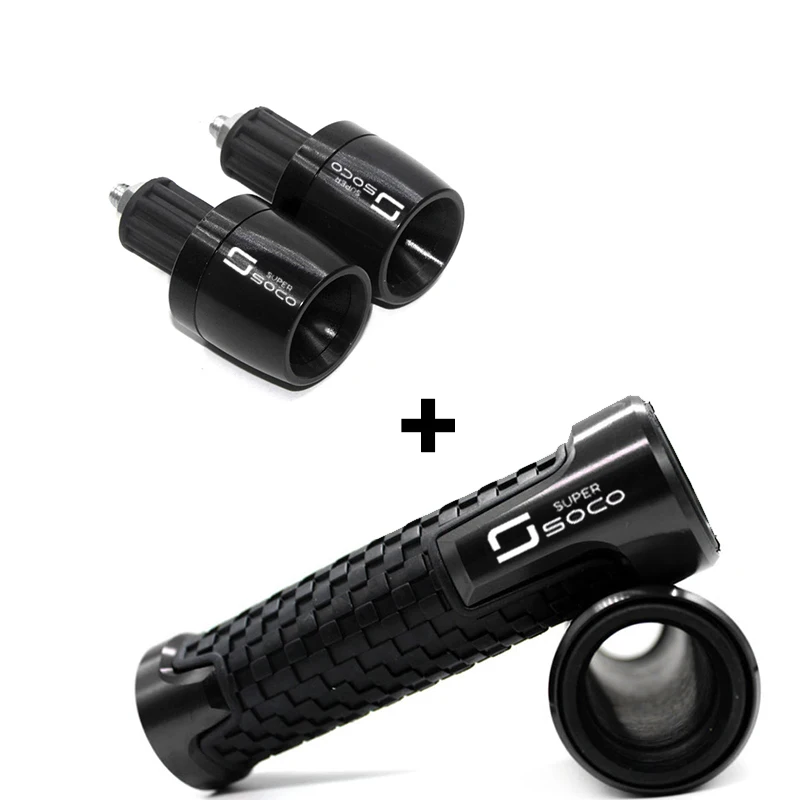 For SUPER SOCO CPX CUX TC 50/MAX/WANDERER TS Motorcycle Accessories Aluminium CNC Hand Grips Handle Bar End Cap