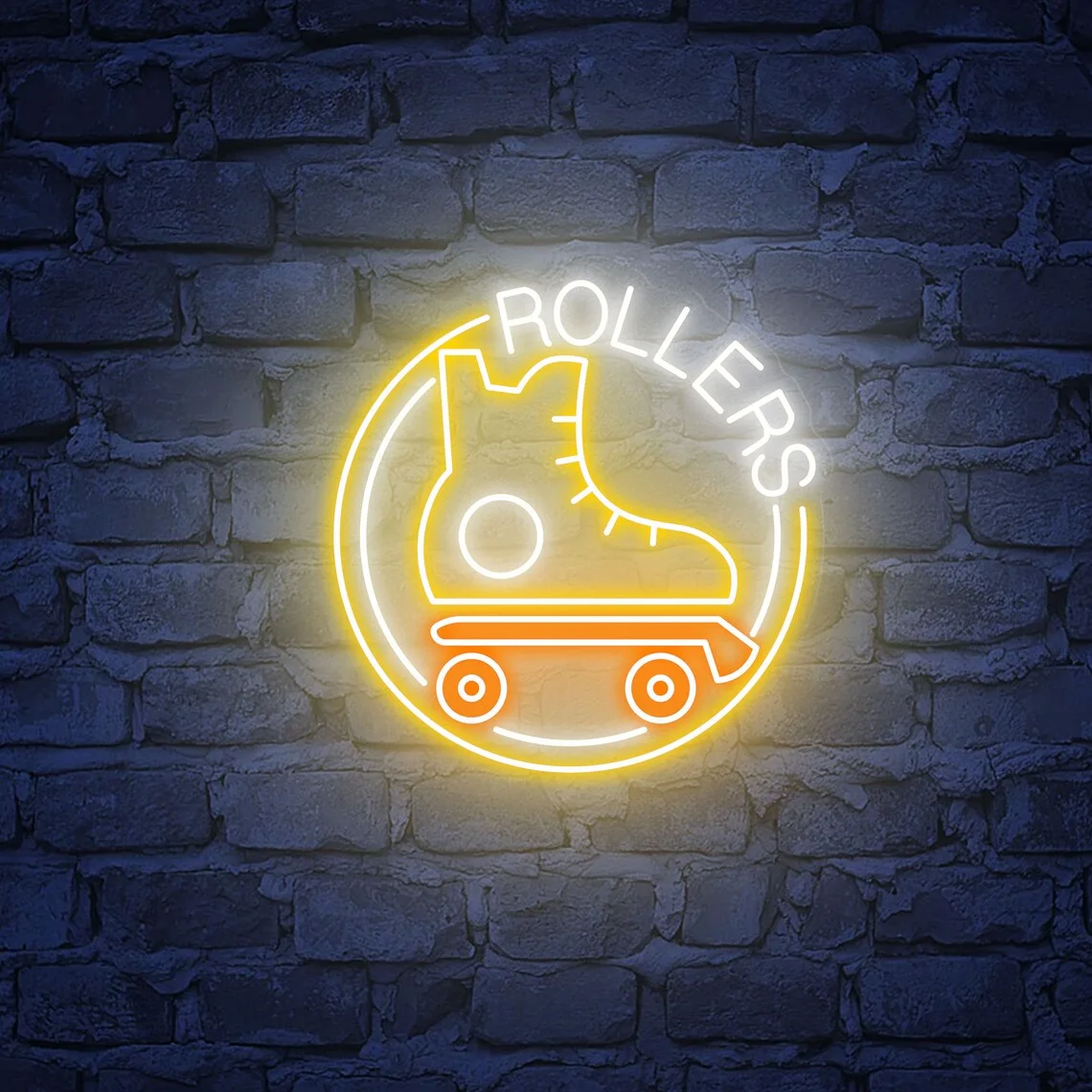 Roller Skates Neon Sign Gaming Room Bedroom Wall Decor Club Art Neon Roller Skating Shop Art Neon