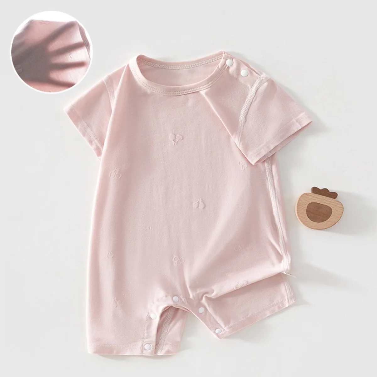 Baby Boy Girl Modal Ultra Comfy Breathable Jumpsuit with Shoulder Snaps 0-18M Infant Summer Essential Lightweight Cool Romper