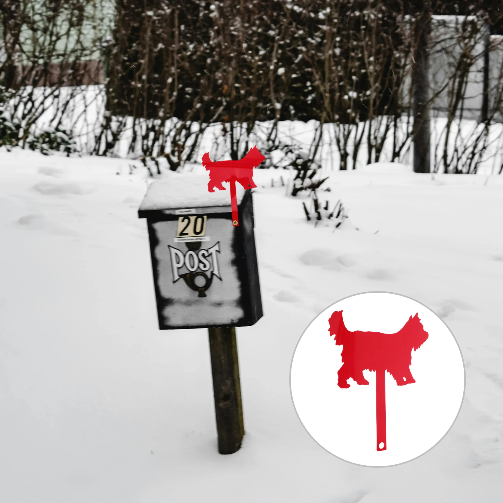 

Christmas Tree Decoration Flag Replacement Acrylic Durable Weather Resistant Wall Decor Red Mailbox Flag Yard Garden Mailbox