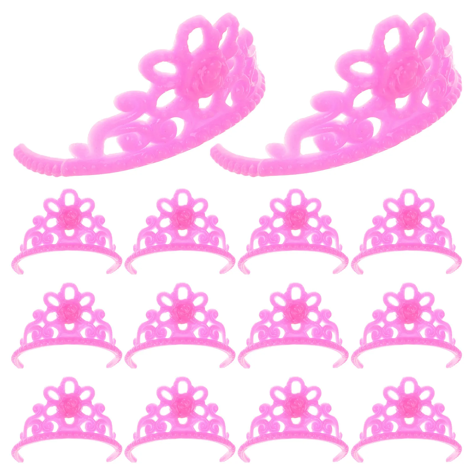 20Pcs Mini Crown Headpiece Set for Adorable Elegant Princess Crown Decor Safe Creative Imaginative Play Jewelry