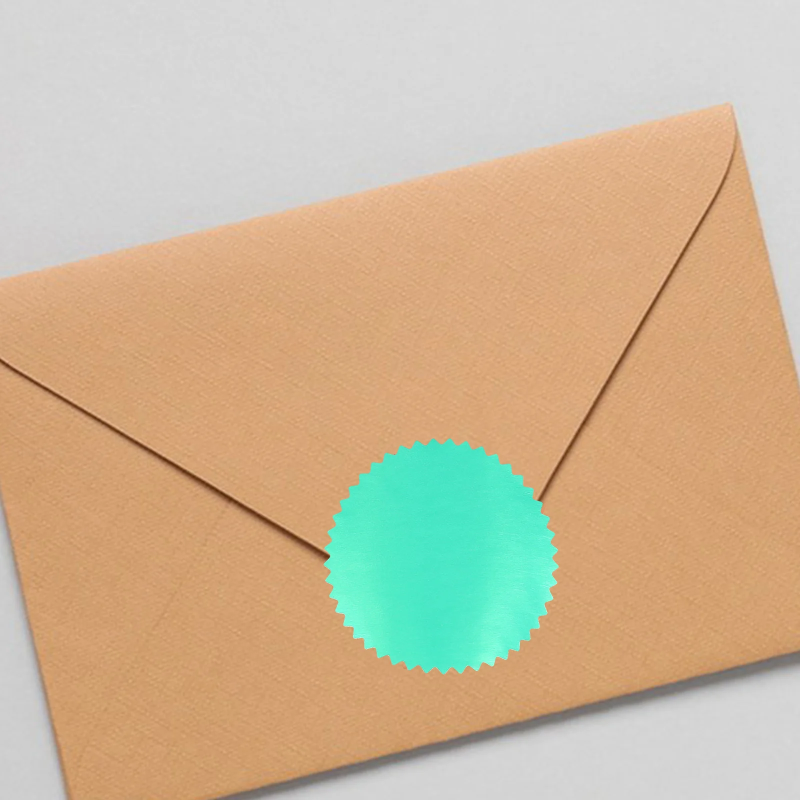 

250Pcs Green Serrated Edge Embossing Stickers Certificate Award Graduation Wedding Invitations Official Documents Seal Labels