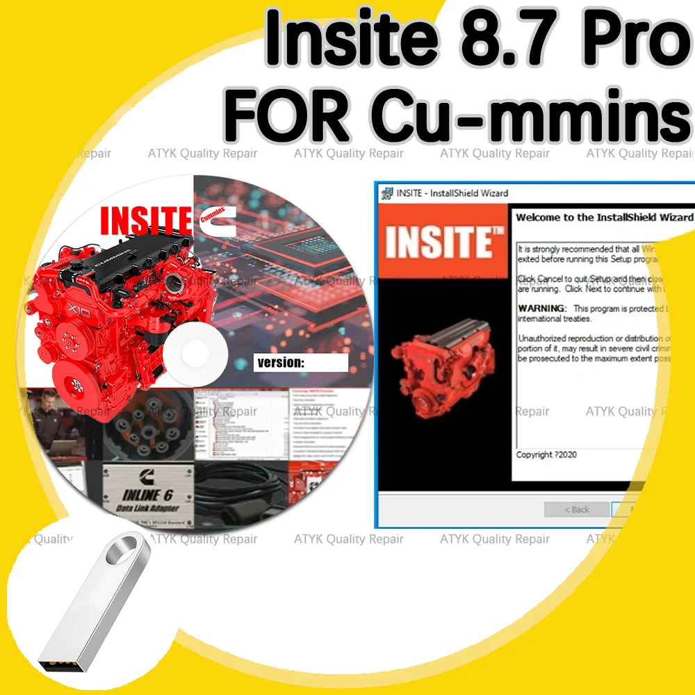 

Insite 8.7 Pro FOR Cu-mmins Scanning tool diagnostic pour voiture Auto Repair INSITE 8.7 Vehicle Maintenance tuning Program VCI