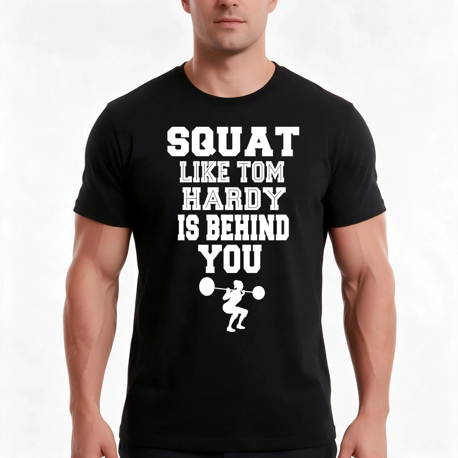 Squat Hardy T-Shirt Summer Casual Cotton Tee Oversized Streetwear Tops Vintage Graphic Print Loose Fit Short Sleeve