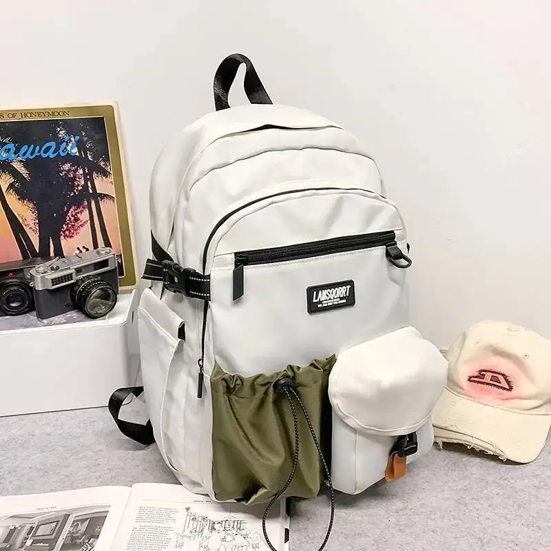 

Новая модная брендовая сумка большой емкости, рюкзак для школьников, сумка для ноутбука для девочек-студентов, 2025