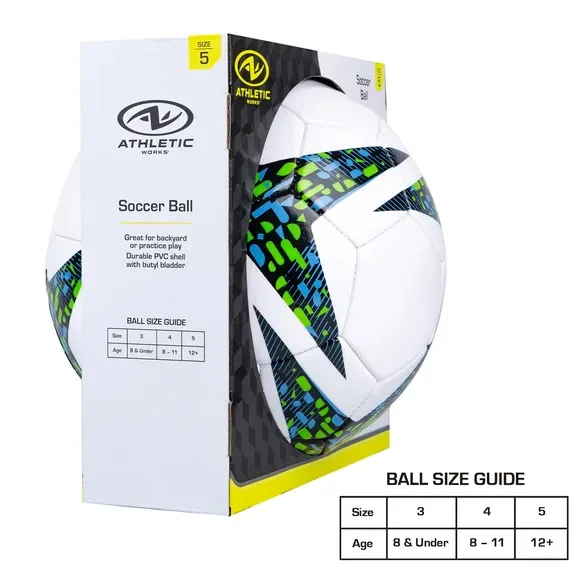 

4-Pack Size 5 Soccer Balls – Soft Blue Design for Ages 12+, Indoor & Outdoor Play, Long-Lasting Butyl Bladder