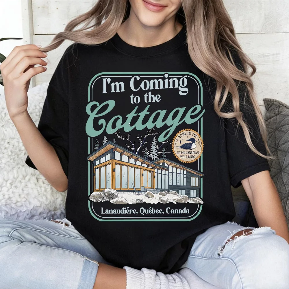 Heated Rivalry I'm Coming To The Cottage T-shirt Man Woman Harajuku Short Sleeve O-neck Casual Shirt