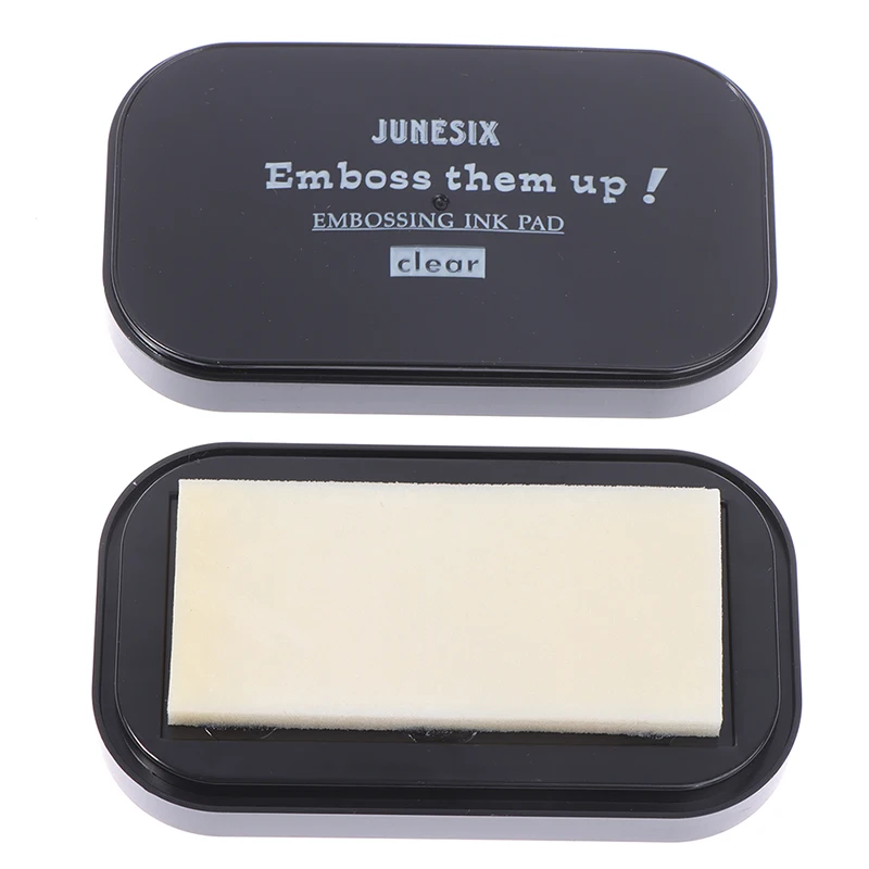 1Pc Transparant Emboss Inkpad Viscositeit Zwevend Inktkussen Doorzichtig Plakkerig Inktkussen