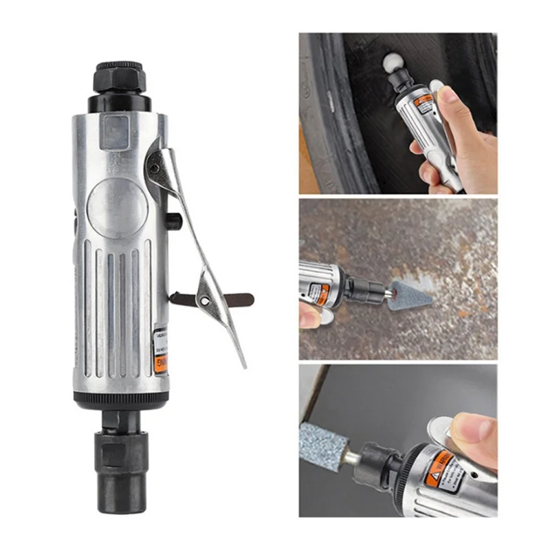 A19Q-1/4インチ 車用エアコンプレッサー 90Psi グラインダーマシン タイヤロータリーストーンツールキット 高速研磨空気圧ツール