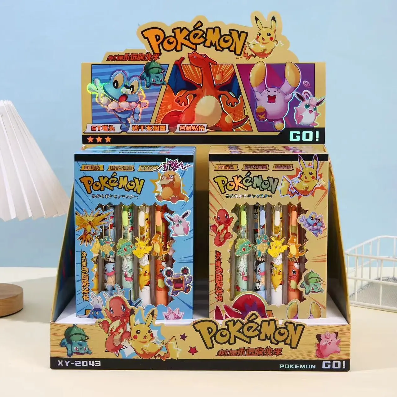 Pikachu Cartoon Neutralstift 0,5mm, Schreibstift-Set mit 6 Stück