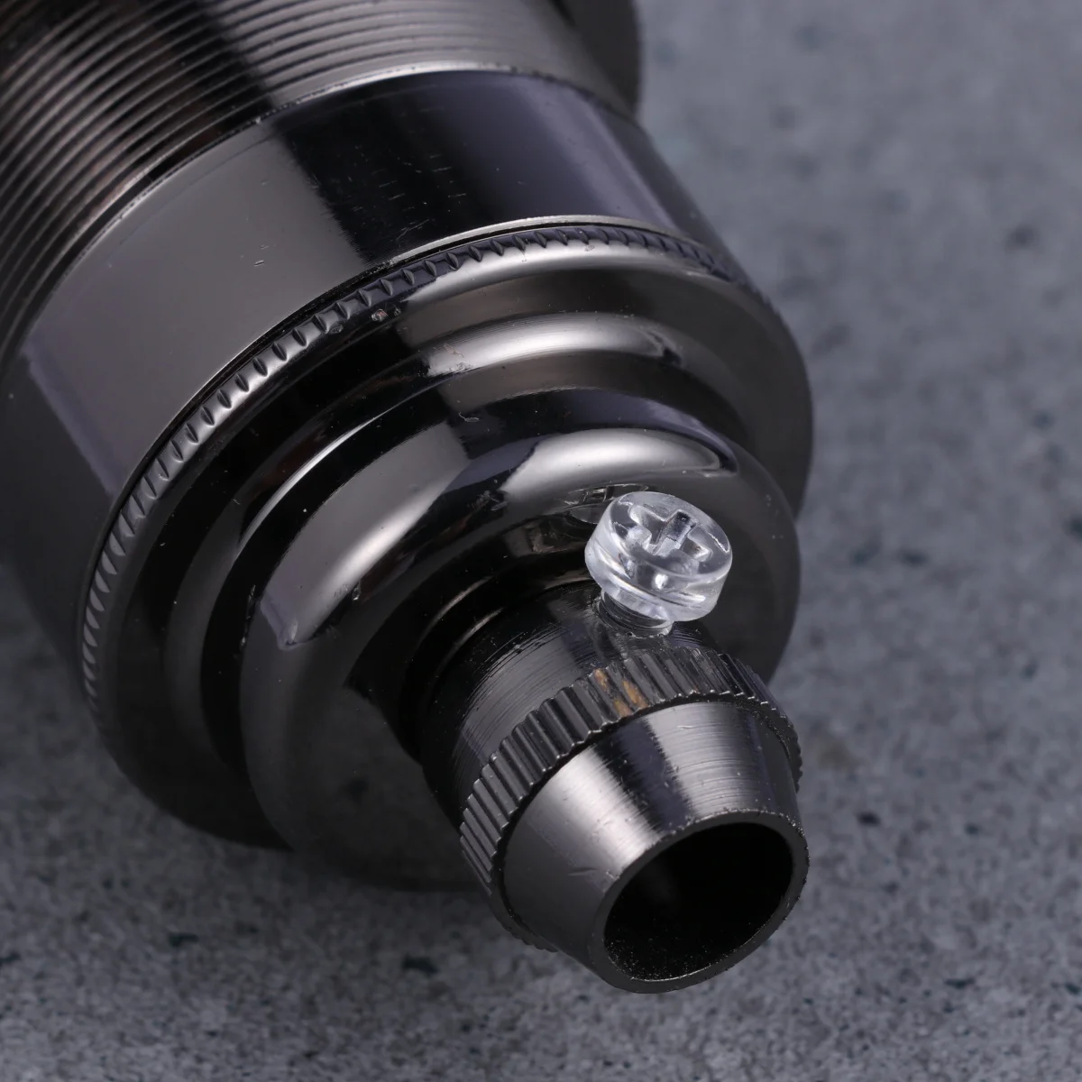 

E27 Metal Lamp Holder Black Retro Socket Vintage Adapter for Pendant Hanging Lamp Lighting Fixture DIY