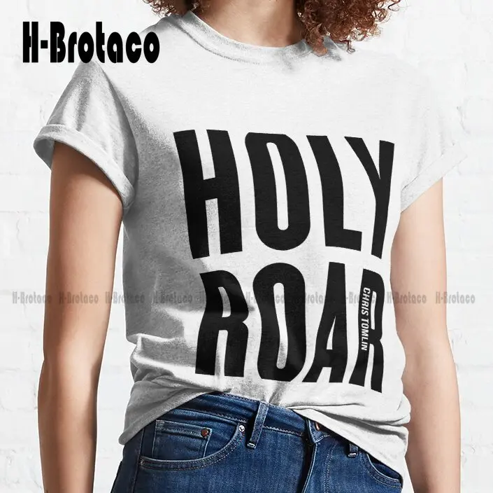 Chris Tomlin Holy Roar Logo Tour 2019 Nettv T-Shirt T-Shirt Dress Harajuku Streetwear Oversized Graphic T Shirts 100% Cotton New