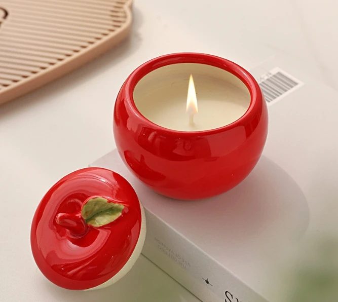

4YGM3G32XN Simulated Persimmon Fruit Aromatherapy Candle