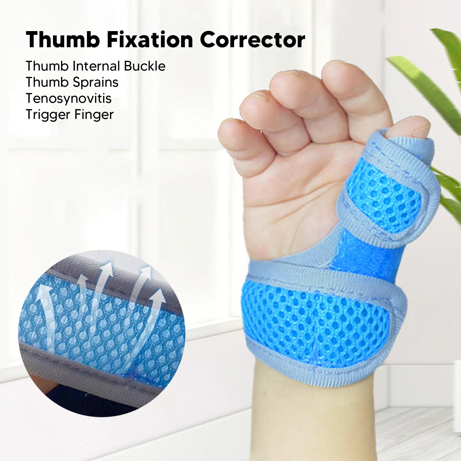 Kids Left Thumb Splint Thumb Wrist Stabilizer Joint Correction Support Brace with Finger Sleeve Thumb Brace Corrector