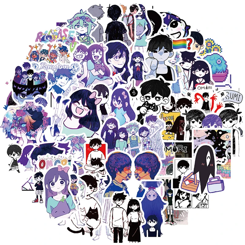 Neue 50pcs omori Aufkleber heißes Spiel Anime Action figur Bild Buch Telefon Computer wasserdichte Dekoration Graffiti Aufkleber