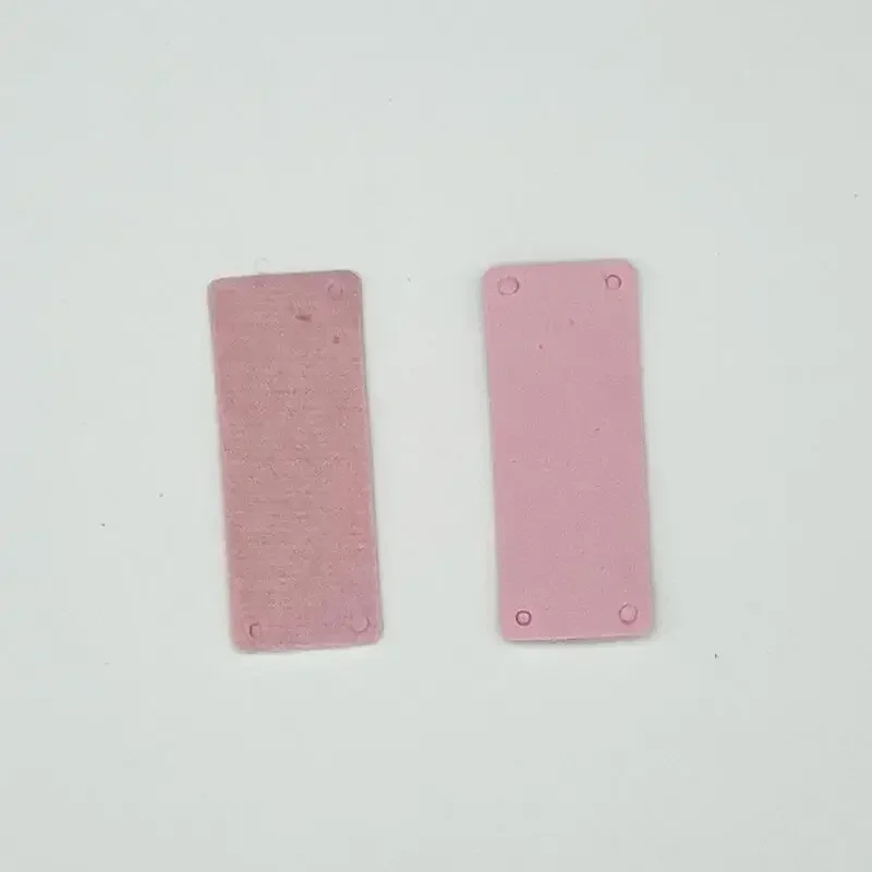 40pcs/lot 2*5cm Handmade PU Blank Leather Tags Color Sewing Labels For Bag Needlework Decoration DIY Hats Bags Garment Tool