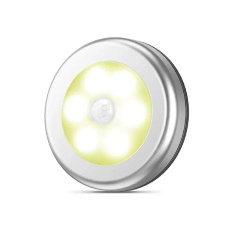 Ronde 6LED bewegingssensor keukenkast verlichting kast led-licht met gemagnetiseerd