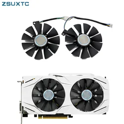 ASUS 듀얼 시리즈 GTX 1070 1060 RX 480 470 570 그래픽 카드용 쿨러 팬, PLD09210S12HH GTX1060 GTX1070 RX480, 87mm