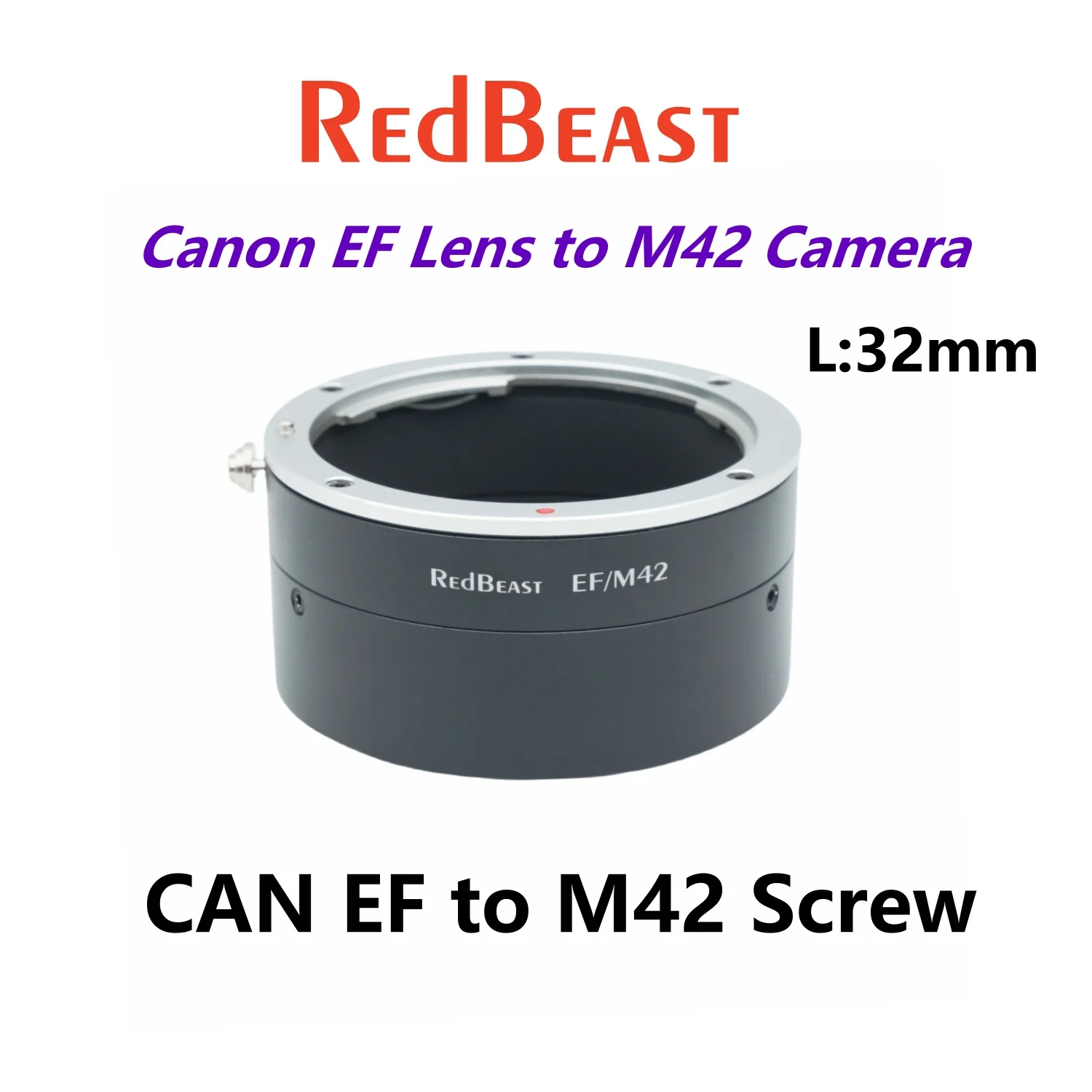 

CAN EF объектив для M42, адаптер для промышленной камеры для стандартного крепления для DALSA,HIKVISION,FLIR,Baumer,Basler,Lumenera,Vieworks EF-M42
