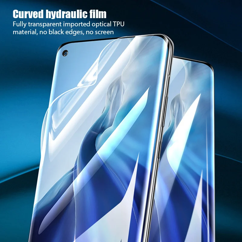 4IN1 Screen Protector for Xiaomi Mi 11 10 Ultra Lite 5G Pro Curved Hydraulic Film for Xiaomi Mi Note 10 Pro Lite Film