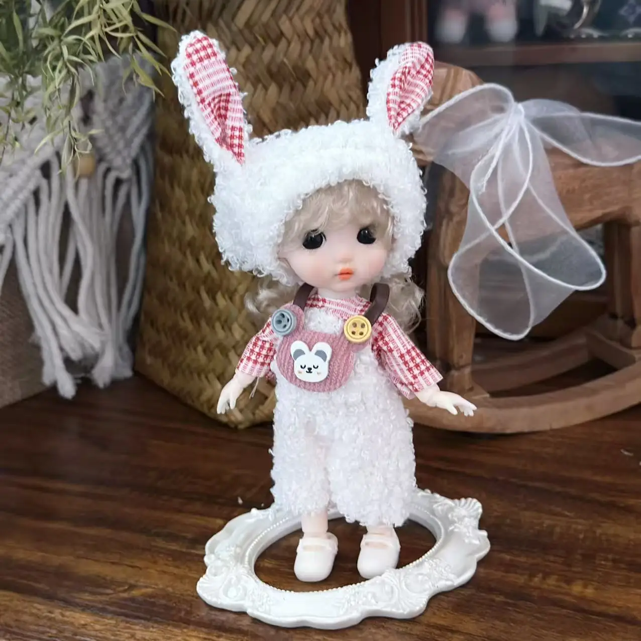 16 cm Nette Maruko Mädchen Prinzessin Puppe Spielzeug 1/8 Skala BJD Lebhafte Cartoon Puppen Mode Kleidung Set Spielen Haus spielzeug Geburtstag Geschenk