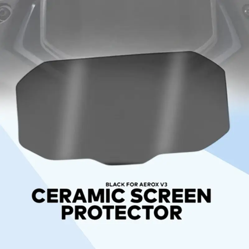 AEROX V3 CERAMIC SCREEN PROTECTOR BLACK/ CLEAR SPEEDOMETER GAUGE PROTECTOR