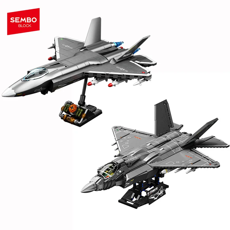 SEMBO BLOCK Militärflugzeuge Waffen Assemblage Bausteine MOC Kämpfer Modell Ziegel kit Spielzeug Kinder für Jungen Urlaub Geschenke